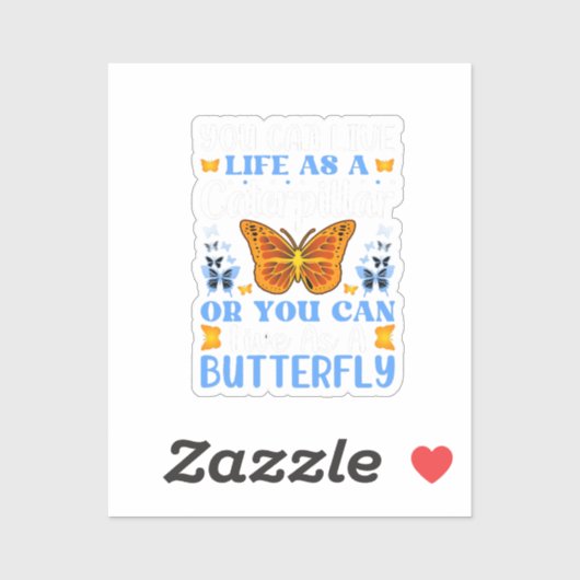 Sticker modèle-papillon (Feuille)