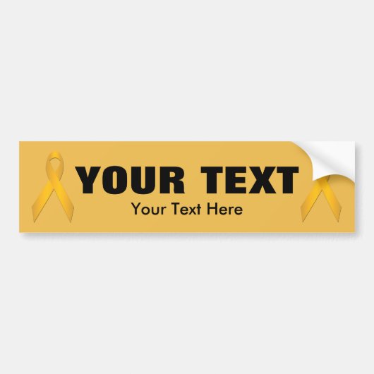 Sticker Modèle pare-chocs Gold Awareness (Devant)