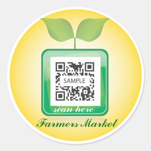 Sticker Modèle produit frais (Devant)