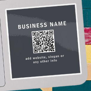 Sticker Modèle simple pour votre code QR   Gris charbon