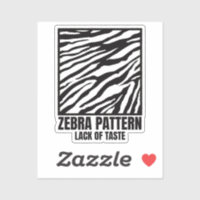 Modèle Zebra mauvais goût mode victime Rectangulai