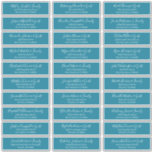 Sticker Modern Chic Script Mariage Nom d'hôte Adresse<br><div class="desc">Composé de serif simple et de typographie de script cursive moderne. Ces éléments sont simples,  élégants et modernes. Il y a 30 autocollants. Il est conçu par White Paper Birch Co. exclusif pour Zazzle. Disponible ici : http://www.zazzle.com/store/whitepaperbirch</div>