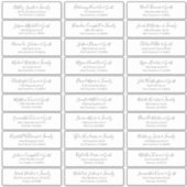 Sticker Modern Chic Script Mariage Nom d'hôte Adresse (Devant)