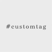 Sticker Modern Minimal Hashtag Design (Devant)