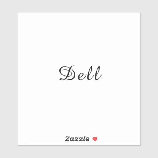 Sticker Modern Minimal Stylish Dell Design (Feuille)