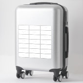 Sticker Modern Plum Purple Script Botanique Adresse d'invi (Sur valise)