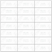 Sticker Modern Sage Green Script Botanique Adresse d'invit (Devant)