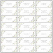 Sticker Modern Summer Fleur sauvage Mariage Adresse d'invi (Devant)