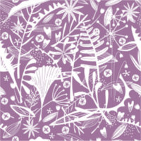 Moderne Botatanique Floral Purple