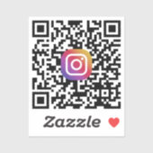 Sticker Moderne Créez votre code QR Instagram (Feuille)