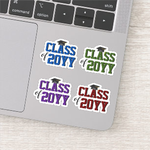 Sticker Moderne Élégante Typographie Graduation