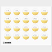 Sticker moderne Faux Gold Foil (Feuille)