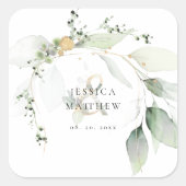 Sticker moderne Green & Gold Eucalyptus (Devant)