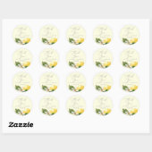 Sticker moderne Lemon Garden Merci jaune Favoriser (Feuille)