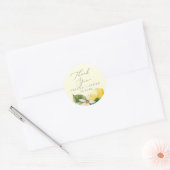 Sticker moderne Lemon Garden Merci jaune Favoriser (Enveloppe)