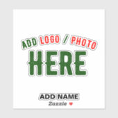 STICKER MODERNE MODERNE PERSONNALISABLE CLAIR VÉRIFIÉ (Feuille)