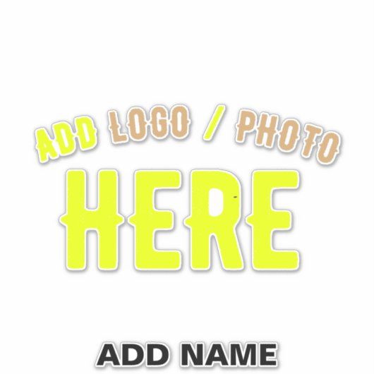 STICKER MODERNE MODERNE PERSONNALISABLE CLAIR VÉRIFIÉ (Devant)