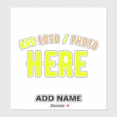 STICKER MODERNE MODERNE PERSONNALISABLE CLAIR VÉRIFIÉ (Feuille)