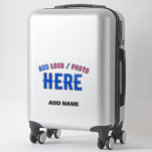STICKER MODERNE MODERNE PERSONNALISABLE CLAIR VÉRIFIÉ (Sur valise)