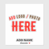 STICKER MODERNE MODERNE PERSONNALISABLE CLAIR VÉRIFIÉ (Feuille)