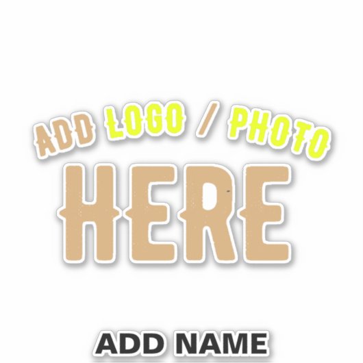 STICKER MODERNE MODERNE PERSONNALISABLE CLAIR VÉRIFIÉ (Devant)