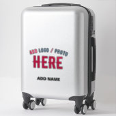 STICKER MODERNE MODERNE PERSONNALISABLE CLAIR VÉRIFIÉ (Sur valise)