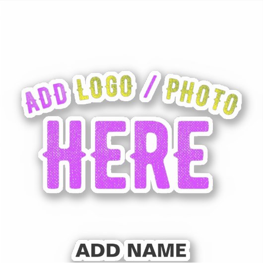 STICKER MODERNE MODERNE PERSONNALISABLE CLAIR VÉRIFIÉ (Devant)