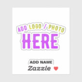 STICKER MODERNE MODERNE PERSONNALISABLE CLAIR VÉRIFIÉ (Feuille)