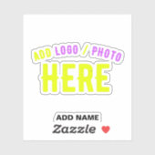 STICKER MODERNE MODERNE PERSONNALISABLE CLAIR VÉRIFIÉ (Feuille)