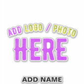 STICKER MODERNE MODERNE PERSONNALISABLE CLAIR VÉRIFIÉ (Devant)