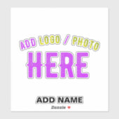 STICKER MODERNE MODERNE PERSONNALISABLE CLAIR VÉRIFIÉ (Feuille)