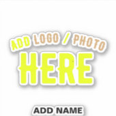 STICKER MODERNE MODERNE PERSONNALISABLE CLAIR VÉRIFIÉ (Devant)