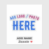 STICKER MODERNE MODERNE PERSONNALISABLE CLAIR VÉRIFIÉ (Feuille)