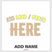 STICKER MODERNE MODERNE PERSONNALISABLE CLAIR VÉRIFIÉ (Feuille)