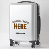 STICKER MODERNE MODERNE PERSONNALISABLE CLAIR VÉRIFIÉ (Sur valise)