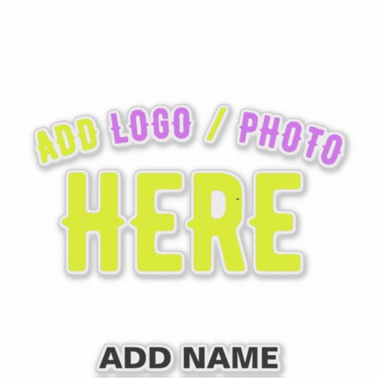 STICKER MODERNE MODERNE PERSONNALISABLE CLAIR VÉRIFIÉ (Devant)