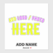 STICKER MODERNE MODERNE PERSONNALISABLE CLAIR VÉRIFIÉ (Feuille)