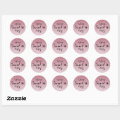 Sticker moderne Parties scintillant rose Faux Ombr (Feuille)