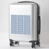 Sticker Moderne Simple Chic Mariage Nom d'hôte Adresse (Sur valise)