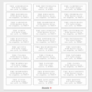 Sticker modifier le cachet d'adresse d'invité mariage indi