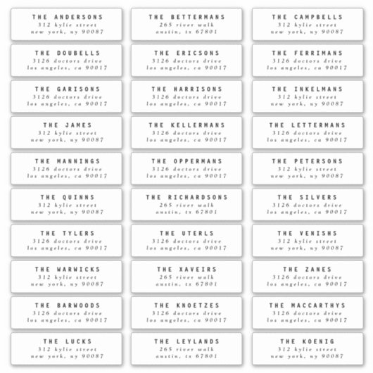 Sticker modifier le cachet d'adresse d'invité mariage indi (Devant)