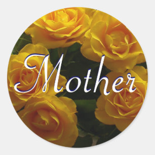 Sticker Moeder Gele Rozen