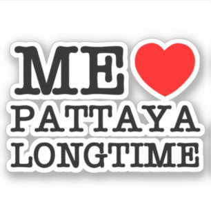 STICKER MOI AIME PATTAYA LONGTIME