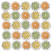 Sticker Moins moderne de tranches d'agrumes de Crochet fra (Devant)