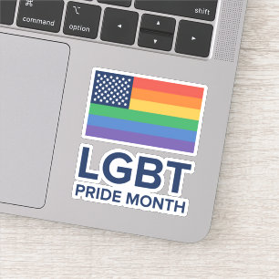 Sticker Mois de la fierté LGBT   États-Unis