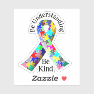 Sticker Mois de la Sensibilisation sur l'autisme Be Kind