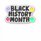 Sticker Mois de l'histoire des Noirs (Devant)