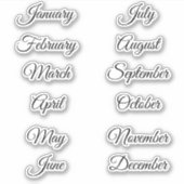 Sticker Mois de scrapbooking du planificateur de vacances (Devant)