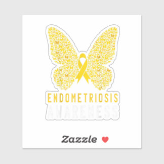 Sticker Mois de sensibilisation à l'endométriose papillon