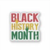 Sticker mois d'histoire noire (Devant)